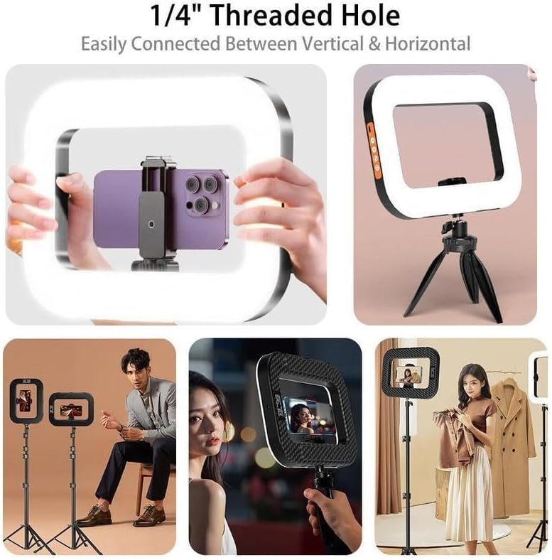 Portable Handheld Ring Fill Light - USB Rechargeable Selfie Light for Phone, Desktop Use, Ideal for Live Streaming, Vlogging & Photography(Super Good qualiey)