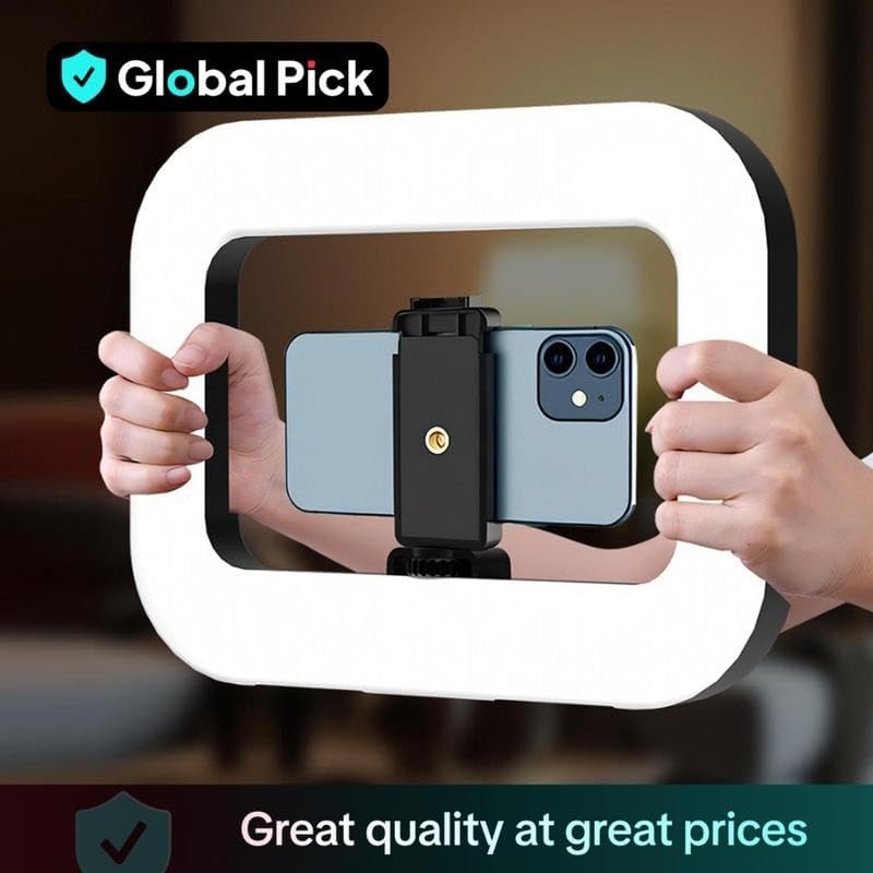 Portable Handheld Ring Fill Light - USB Rechargeable Selfie Light for Phone, Desktop Use, Ideal for Live Streaming, Vlogging & Photography(Super Good qualiey)