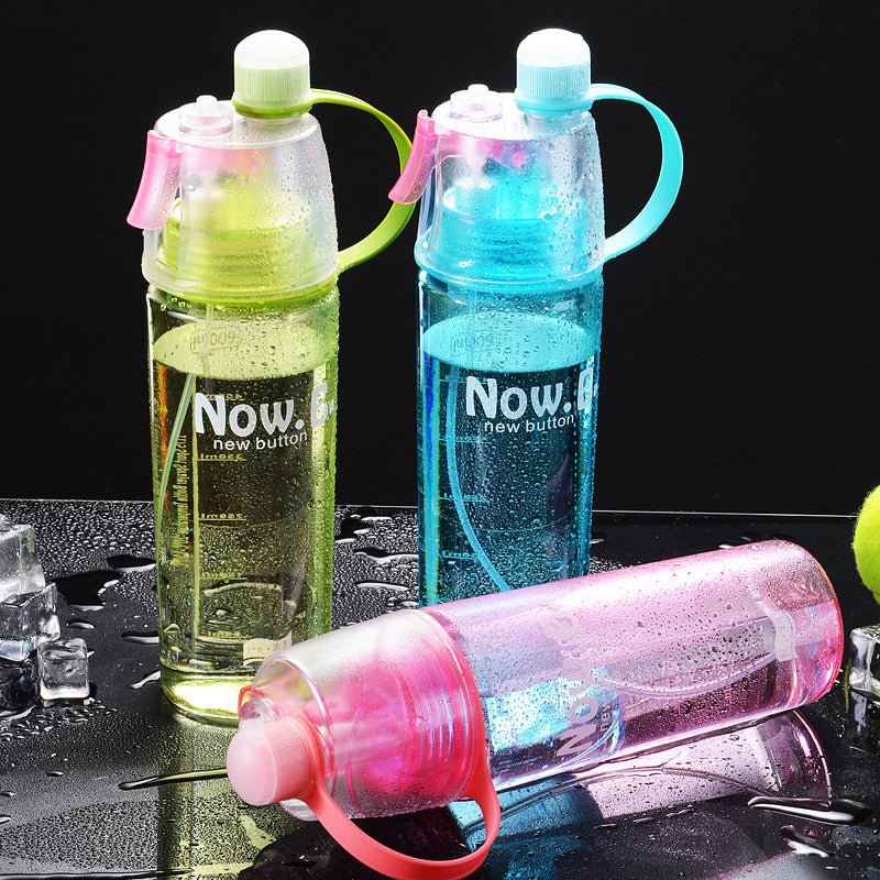 Portable Outdoor Sports Mist Spray Cup Size:6.3*21 /6.3*26 cm