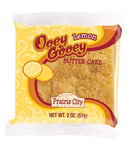 Prairie City Bakery Ooey Gooey Butter Cake Individually Wrapped On The Go Dessert Sweet Treats Perfect For Snacking 2 Ounce Snack Cakes Pack of 10 (Original)
