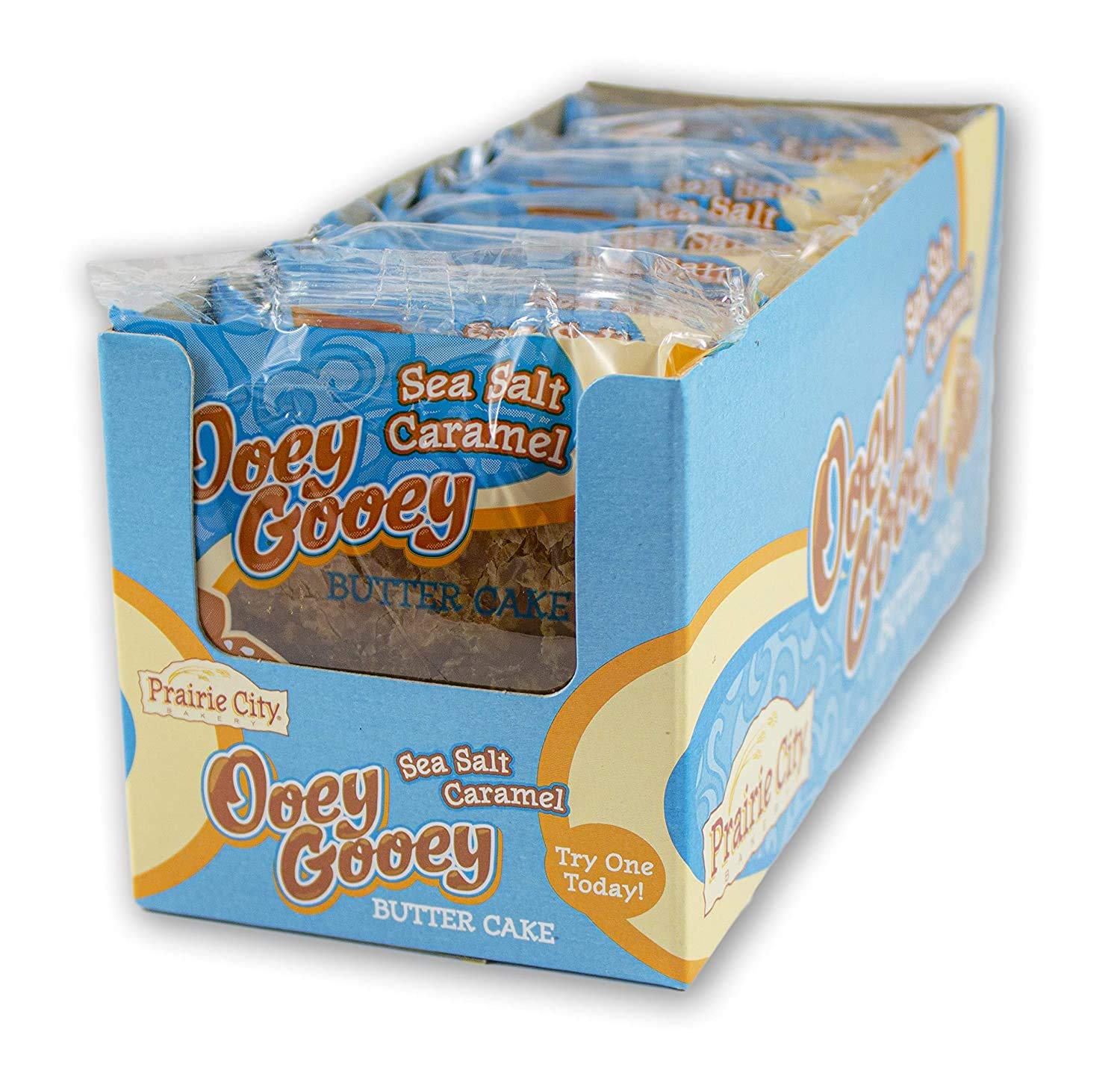 Prairie City Bakery Ooey Gooey Butter Cake Individually Wrapped On The Go Dessert Sweet Treats Perfect For Snacking 2 Ounce Snack Cakes Pack of 10 (Original)