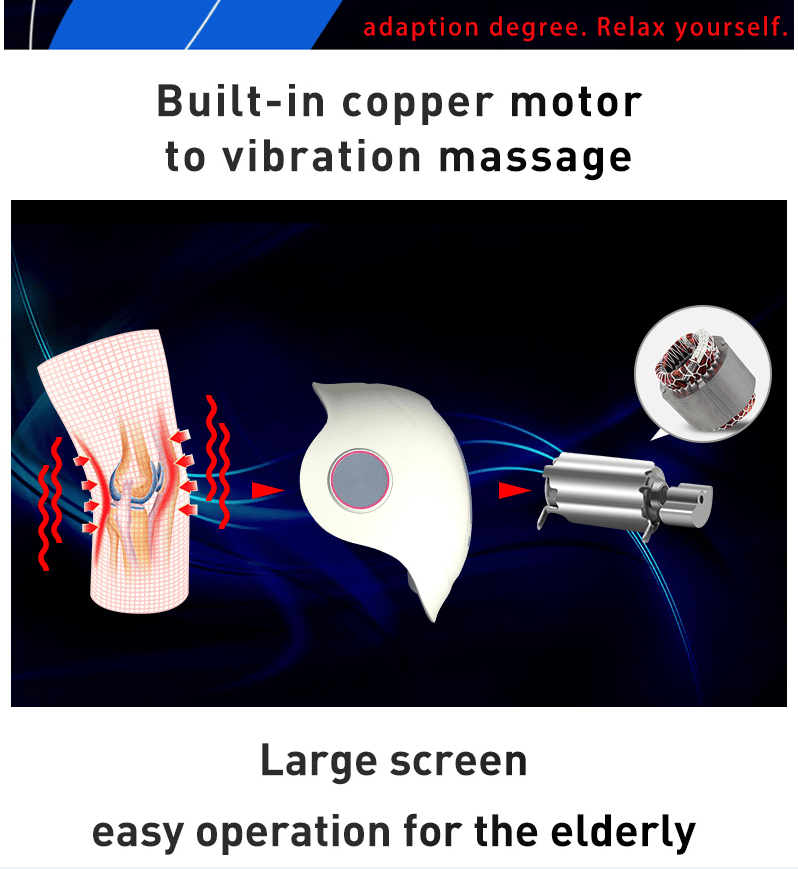 PSKNEE2 (PSK711-2) Knee massager pulse massage constant temperature hot compress knee massager 3D air bag massage, endurance of 2 h, shoulder massage arm massage laser knee massage, knee therapy