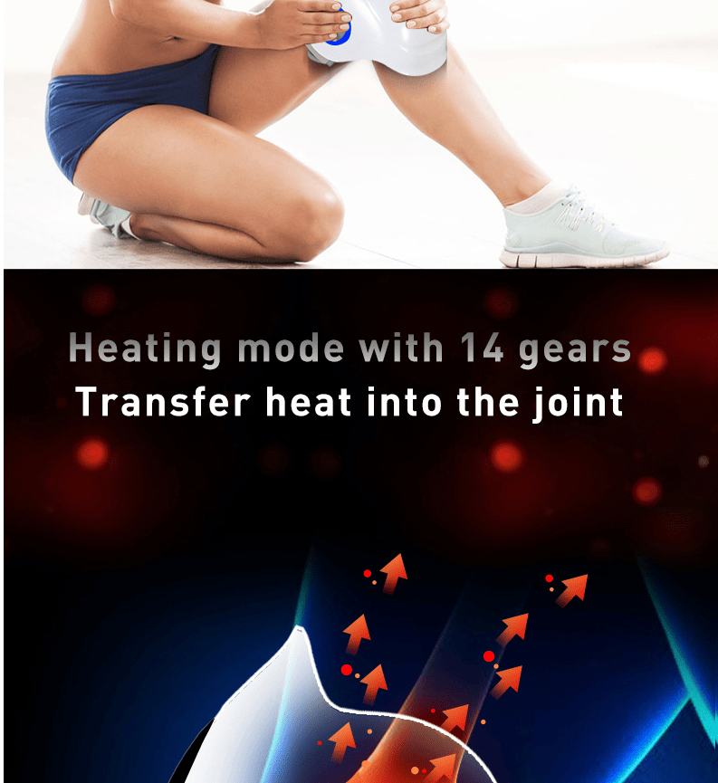 PSKNEE2 (PSK711-2) Knee massager pulse massage constant temperature hot compress knee massager 3D air bag massage, endurance of 2 h, shoulder massage arm massage laser knee massage, knee therapy