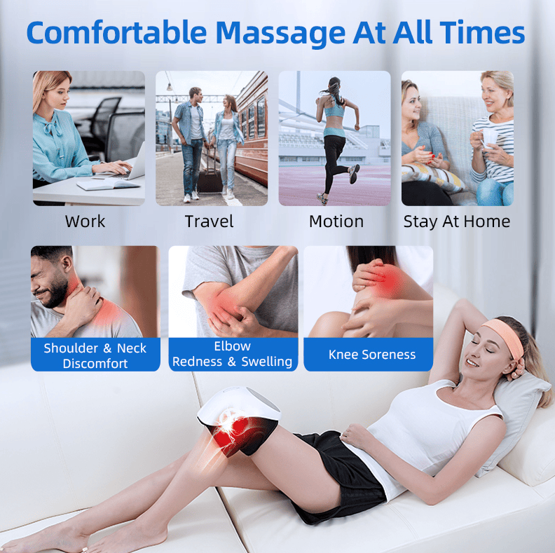 PSKNEE2 (PSK711-2) Knee massager pulse massage constant temperature hot compress knee massager 3D air bag massage, endurance of 2 h, shoulder massage arm massage laser knee massage, knee therapy