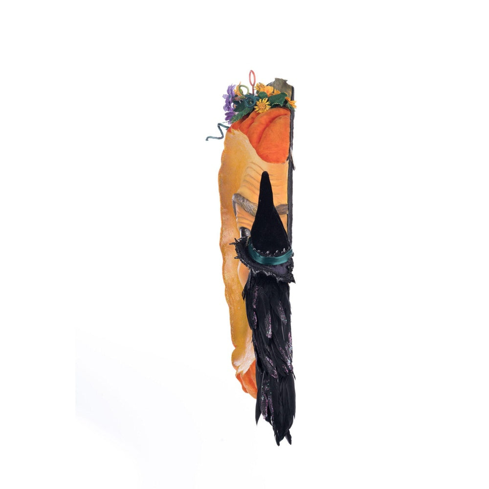 Pumpkin Moon Witch Wall Piece or Tabletop by Katherine's Collection