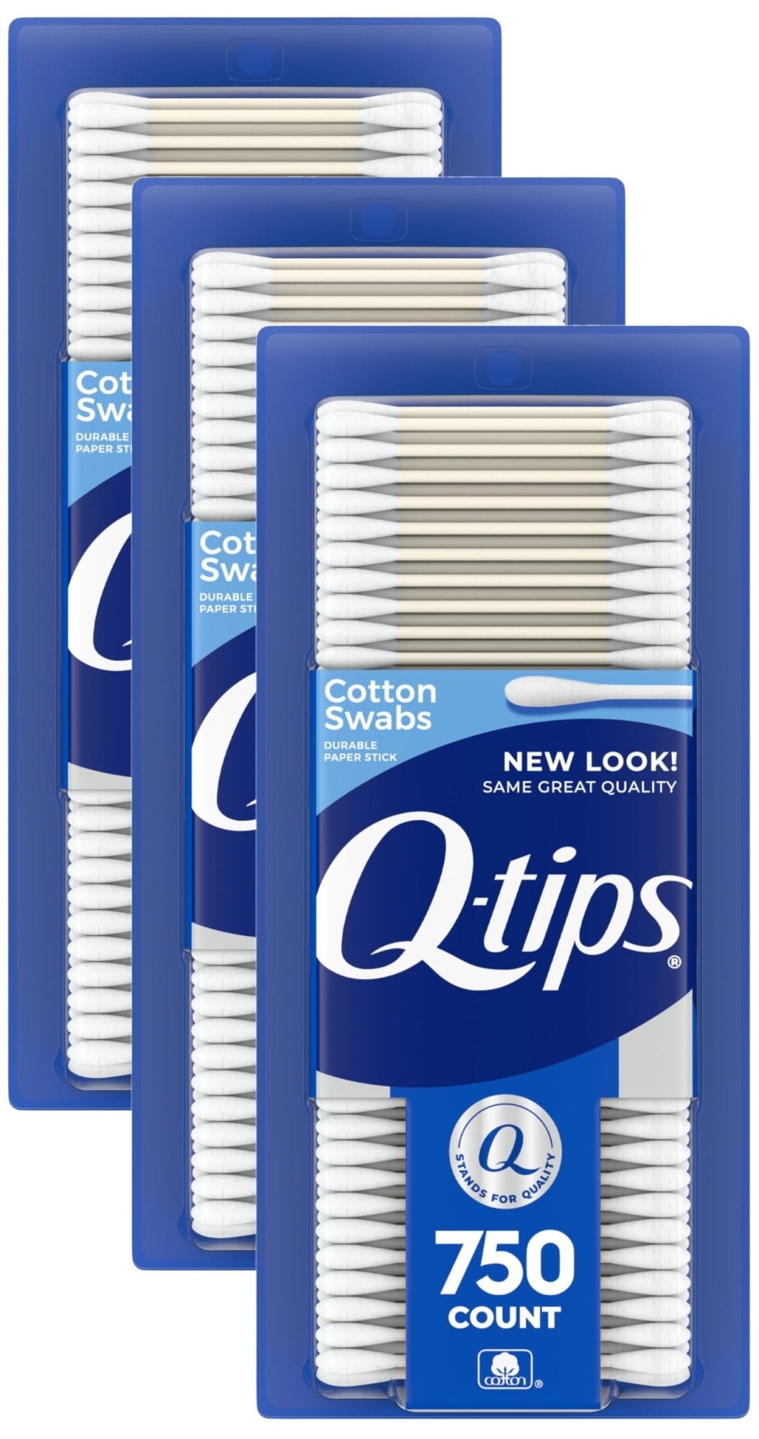 Q-tips Cotton Swabs For Hygiene and Beauty Care Original Cotton Swab Made With 100% Cotton 625 Count, WHITE