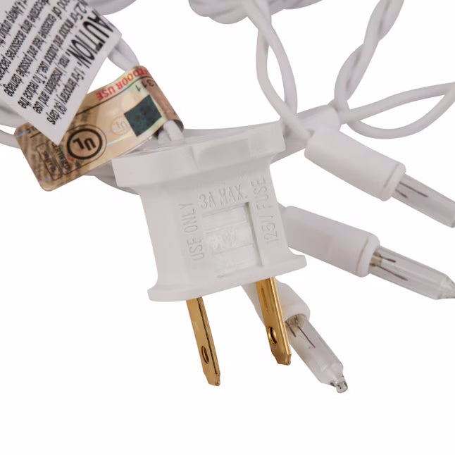 300-Count Constant White Incandescent Icicle Lights