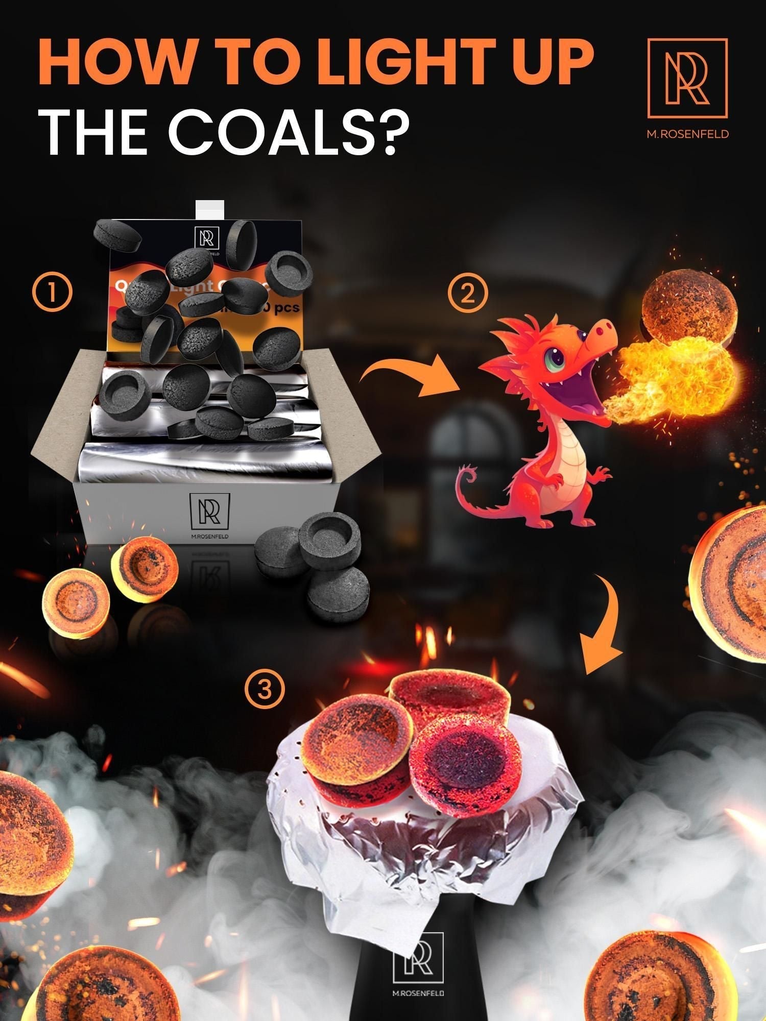 Quick Light Hookah Charcoal Tablets Premium Quality Incense Charcoal Discs Pack of 200 Charcoal for Incense Burning