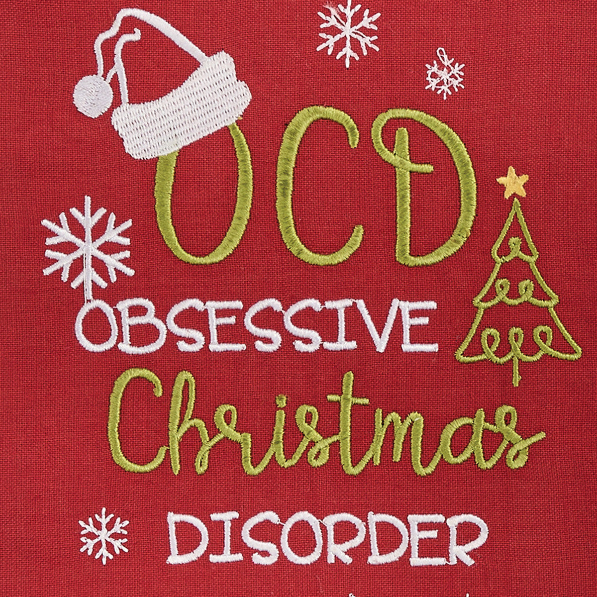 OCD Embroidered Kitchen Towel