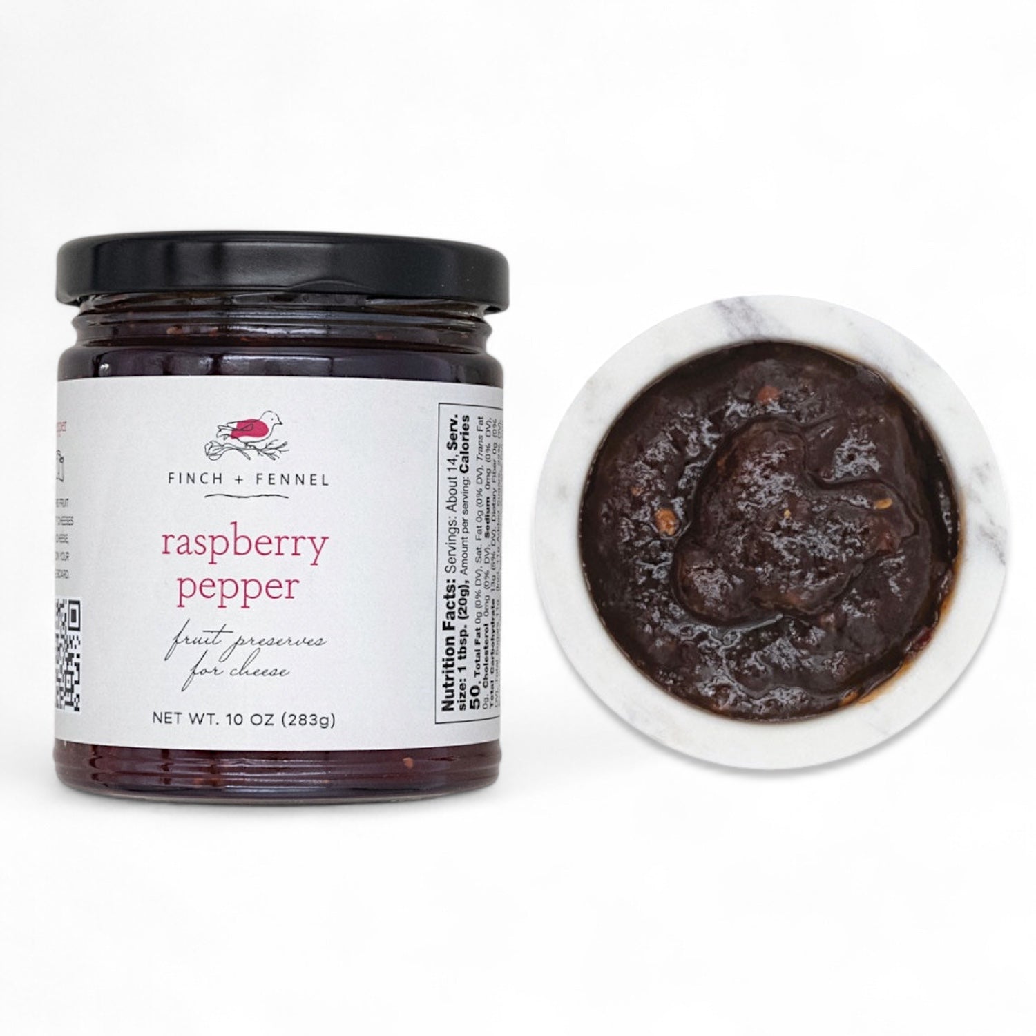 Raspberry Pepper Fruit Preserves | Finch & Fennel
