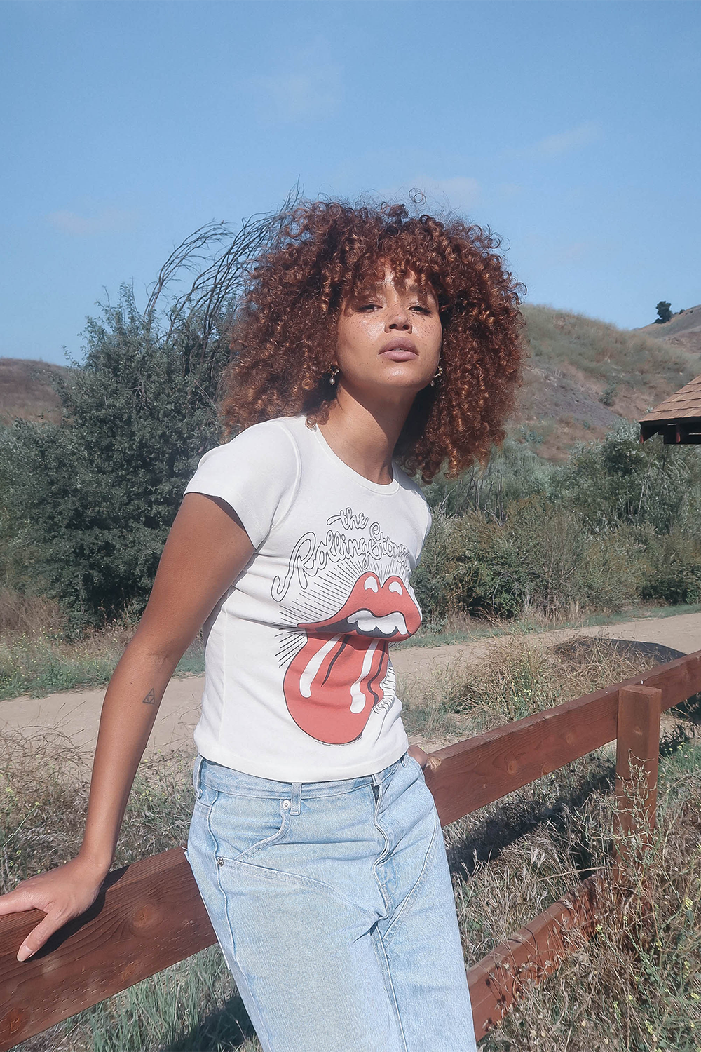 Rolling Stones Ruby Tuesday Baby Tee by People of Leisure