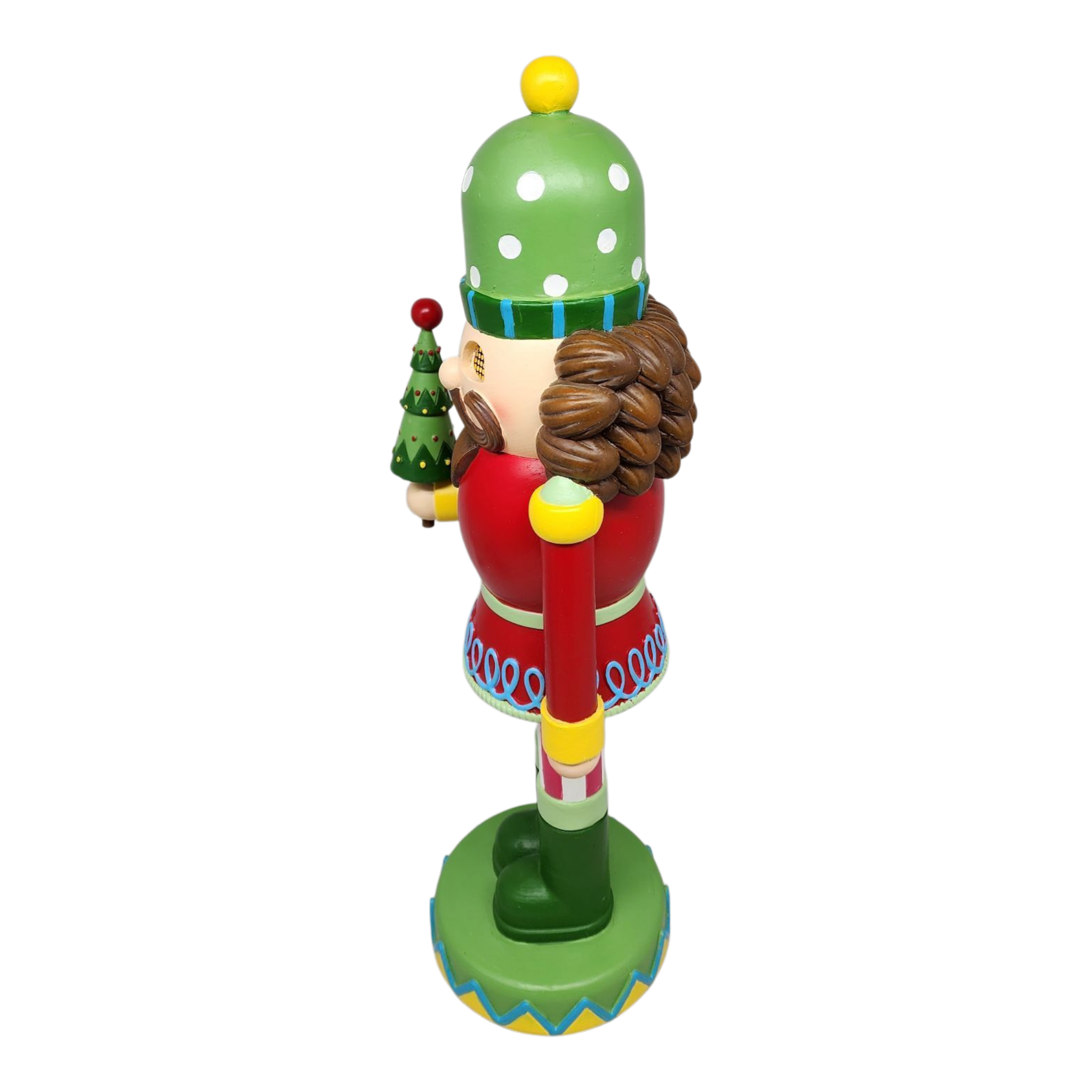 Resin Nutcracker with Moving Digital Eyes - 16 Inch