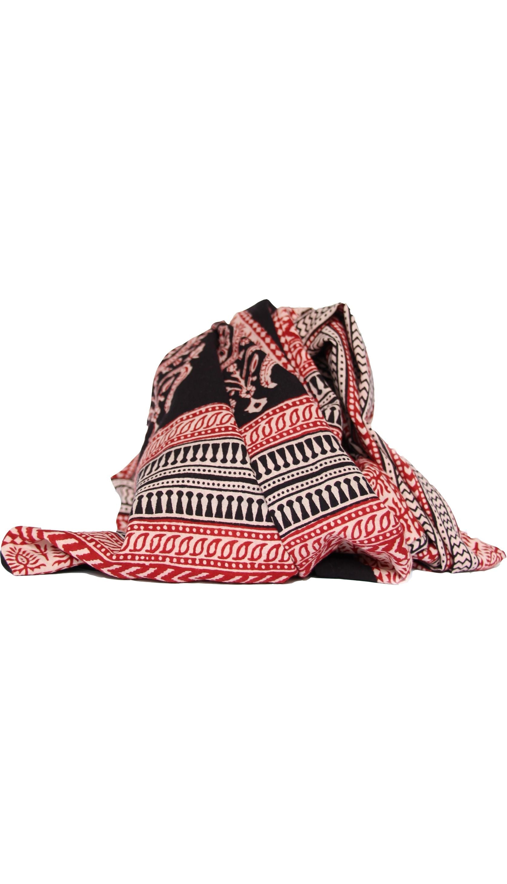 Paisely Design Hand Block Printed on cotton by OMSutra