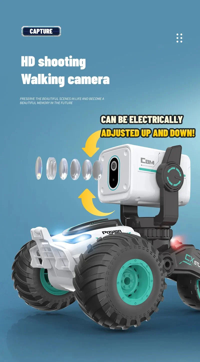 Remote Control Car Photography HD Video Real-time Video Dialogue Smart Off-road Vehicle Children Rc Car Toy Gift
