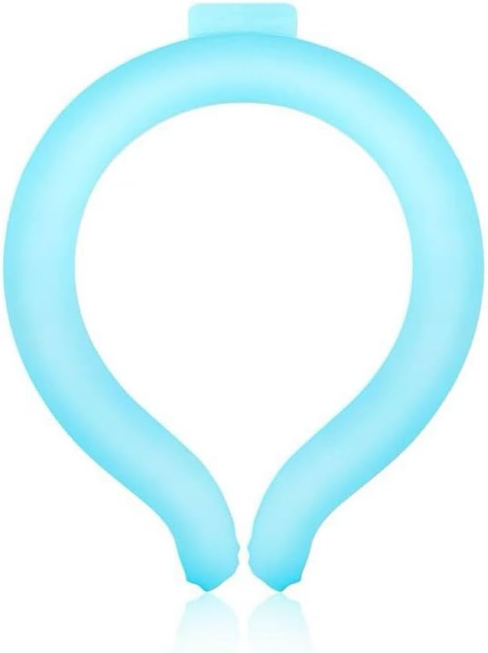 Reusable Neck Cooling Tube, Wearable Ice Ring for Hot Weather, Body Cooling Neck Cooler(Super Good qualiey) (Pink)
