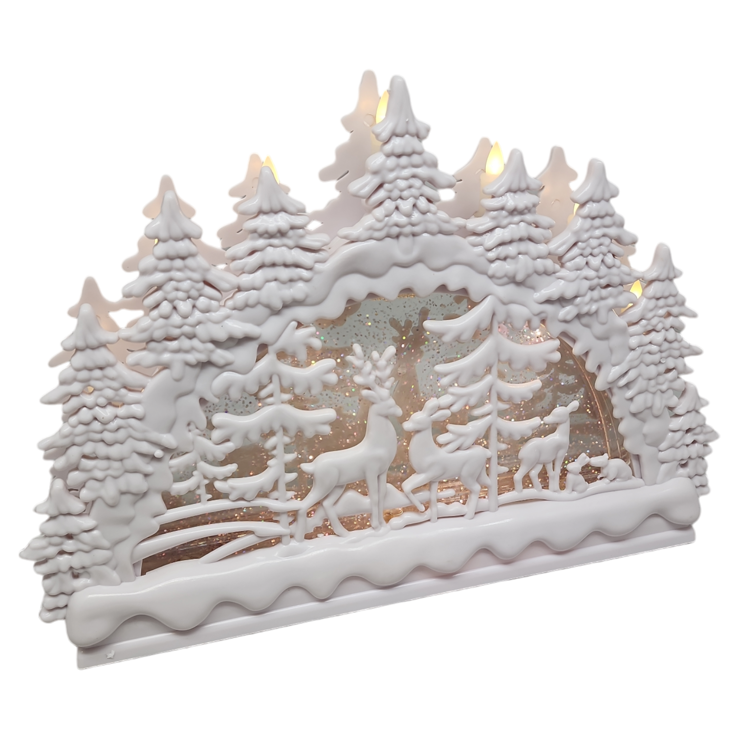 Lighted Spinning Water Globe Arch - 14 Inch