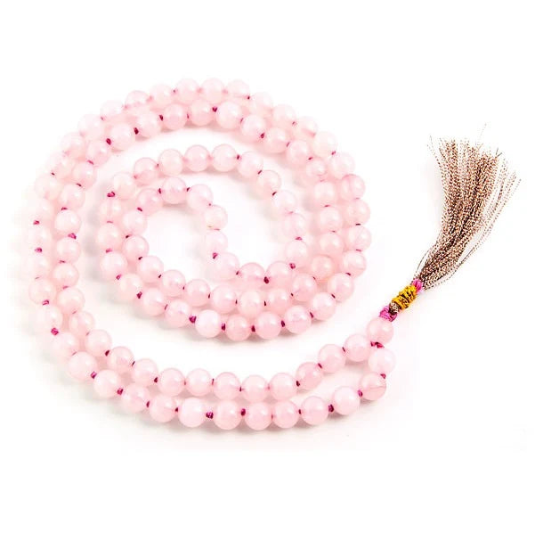 Japa Mala with Rose quartz beads