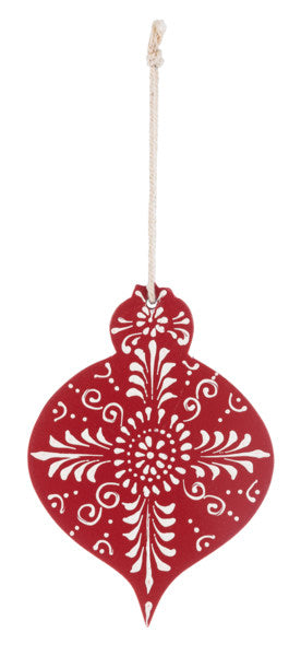 Hand Painted Wood Ornament -