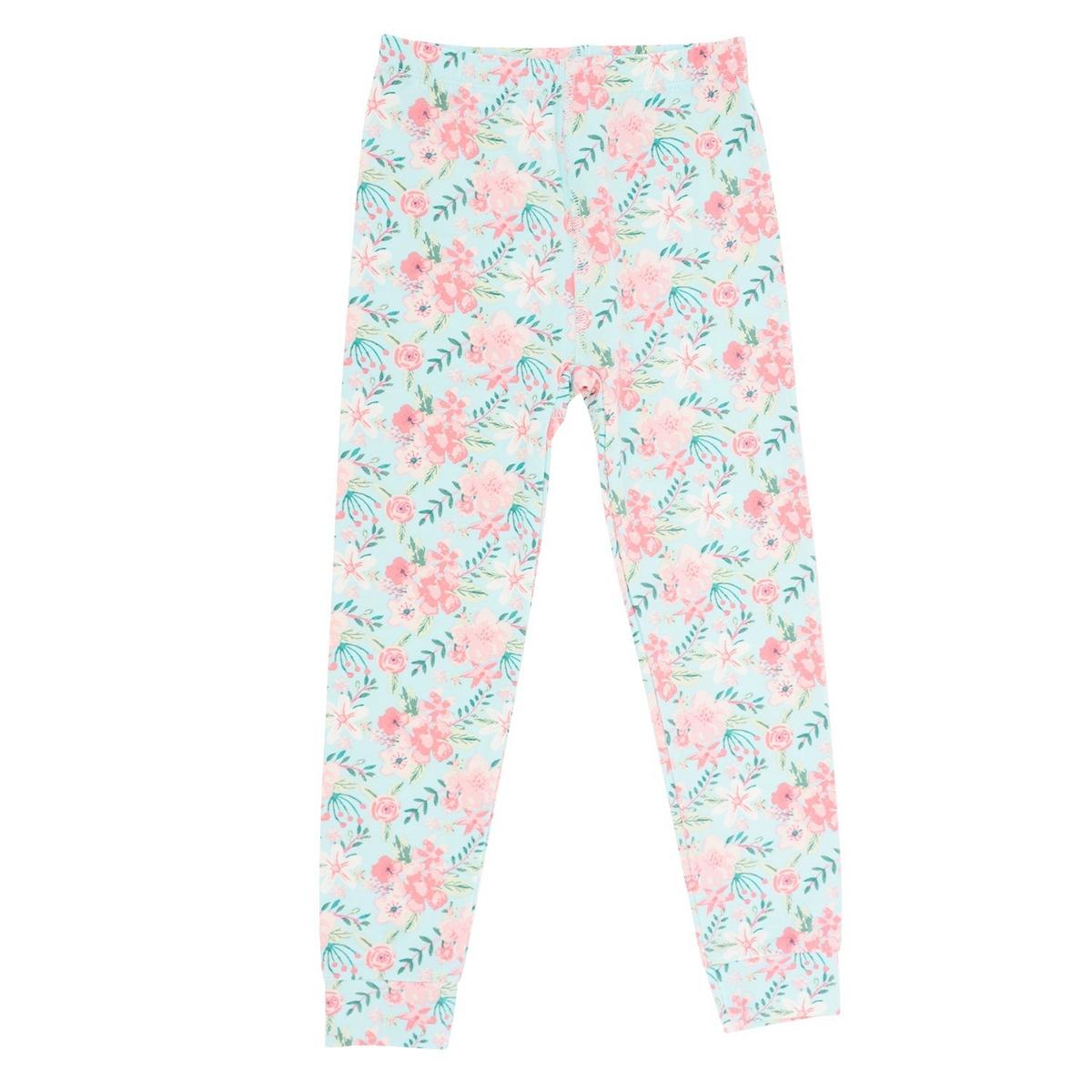 Big Kid Pajama - Aqua Floral