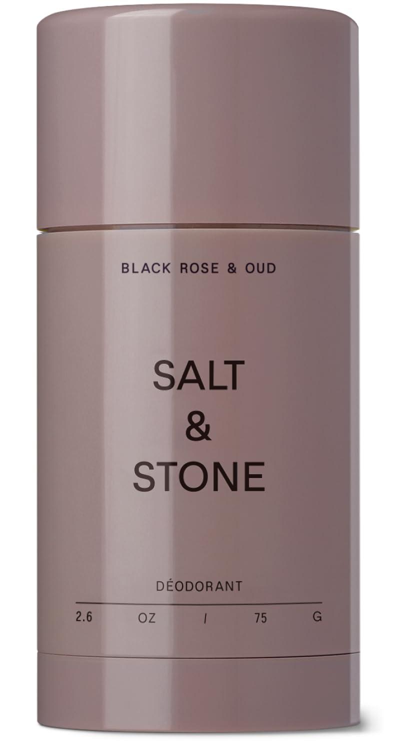 SALT & STONE Aluminum Free Deodorant | Extra Strength 48 Hour Protection for Women & Men | Made with Seaweed Extracts, Shea Butter & Prebiotics (Santal & Vetiver)