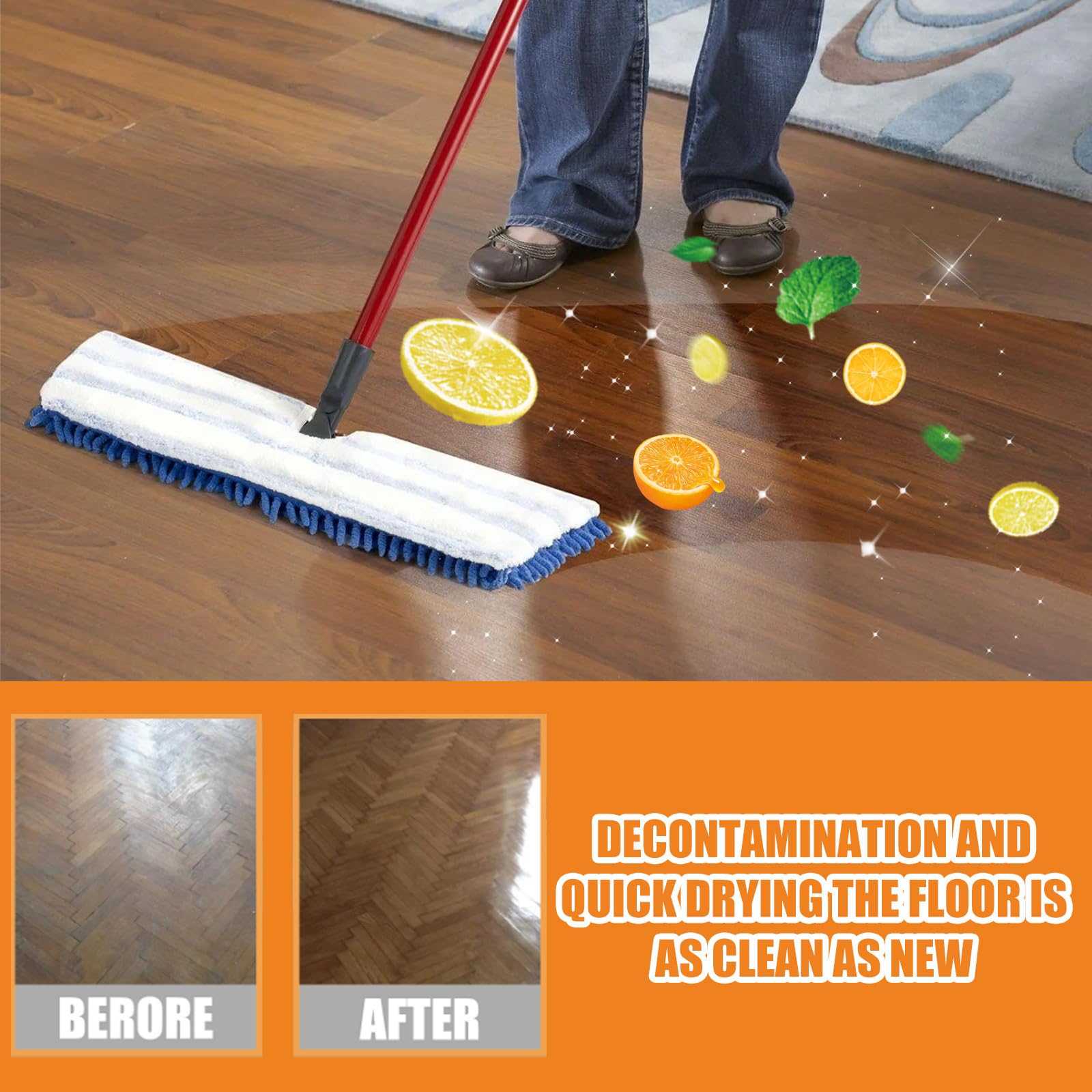 Sayceil Floor Cleaner, Aucosh Floor Cleaner, Lifesunny Floor Cleaner,Powerful Decontamination Floor Cleaner,Floor Cleaners for Tile and Wood Floors,Multi Effect Cleaning Without Damaging the Floor (2)