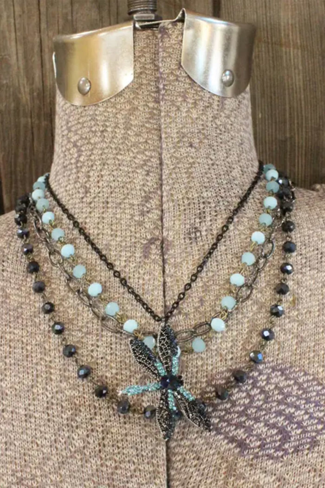 Shades of Blue Layered Necklace