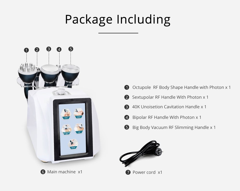 Shape Tactics 5-in-1 Ultrasonic Cavitation RF Vacuum System