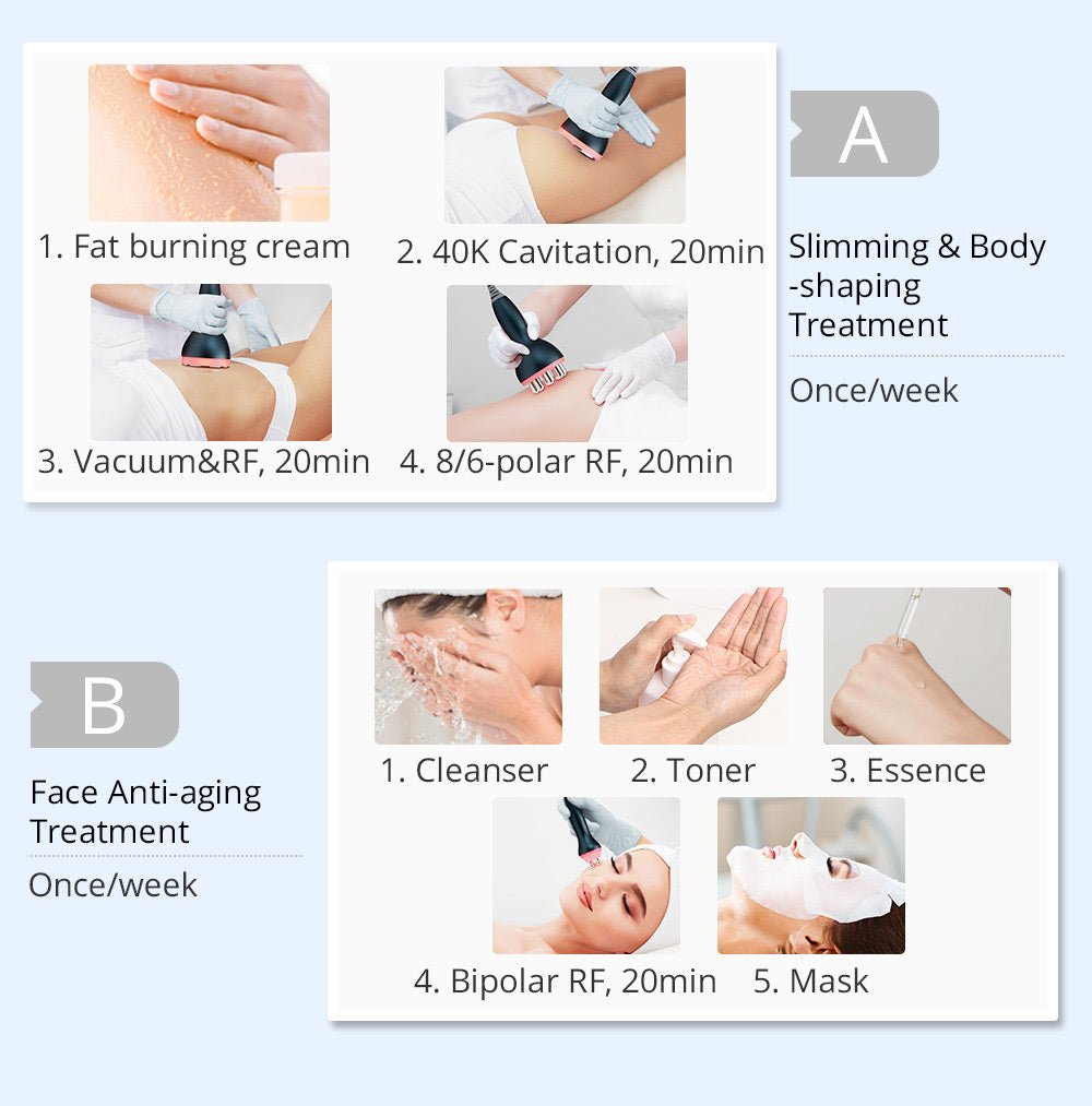 Shape Tactics 5-in-1 Ultrasonic Cavitation RF Vacuum System