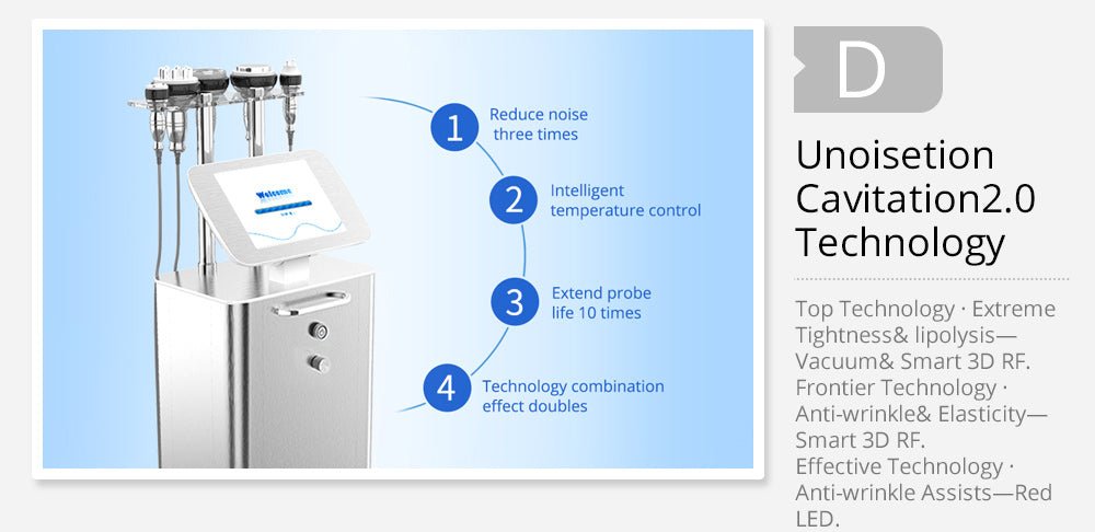 Shape Tactics 5-in-1 Unoisetion Cavitation 2.0 3D Smart Vacuum RF System