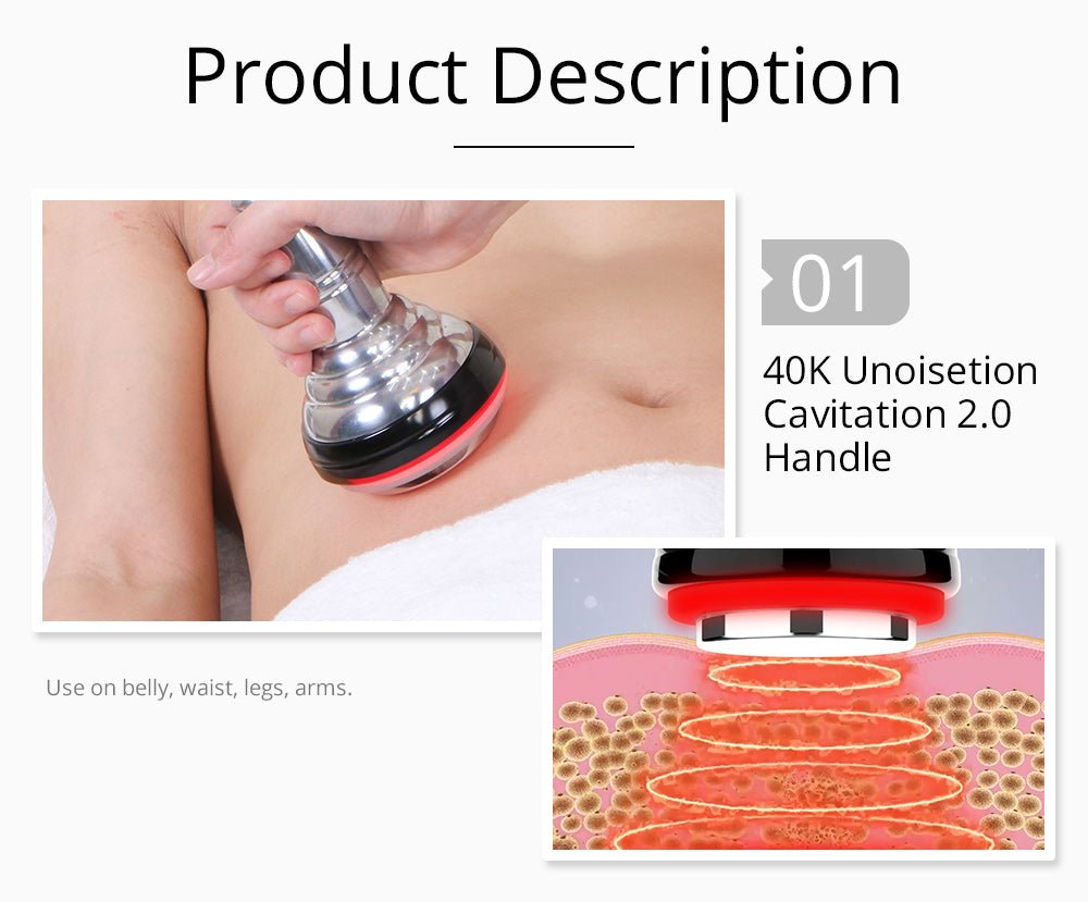 Shape Tactics 5-in-1 Unoisetion Cavitation 2.0 3D Smart Vacuum RF System