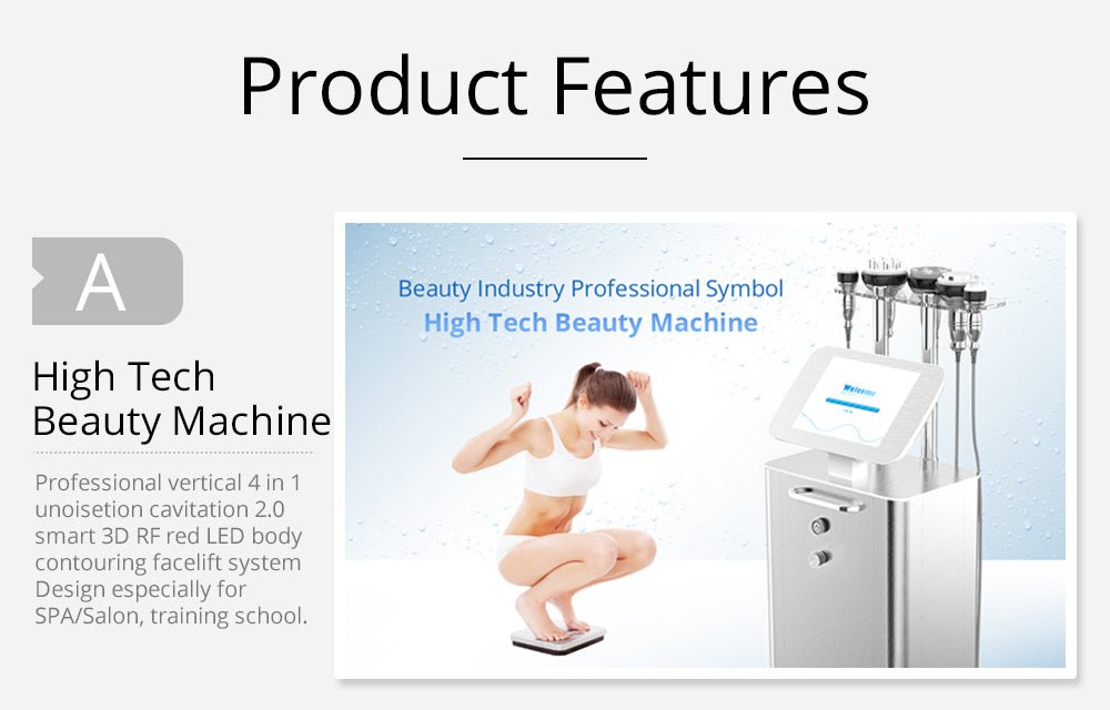 Shape Tactics 5-in-1 Unoisetion Cavitation 2.0 3D Smart Vacuum RF System