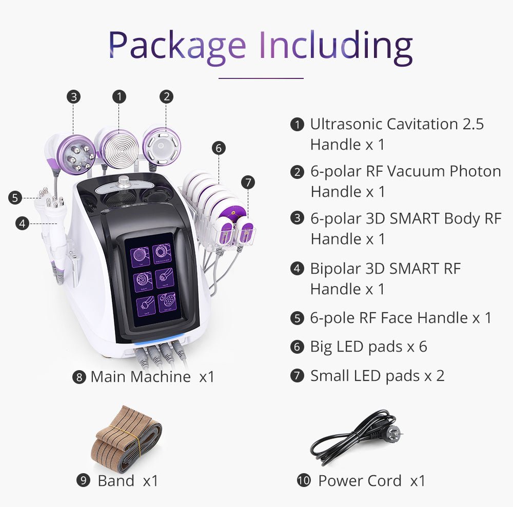 Shape Tactics 6-in-1 Ultrasonic RF Lipo Laser Contouring System