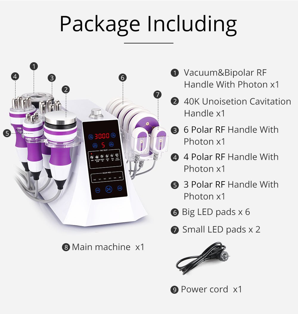 Shape Tactics 6-in-1 Cavitation RF LED Laser Lipo System