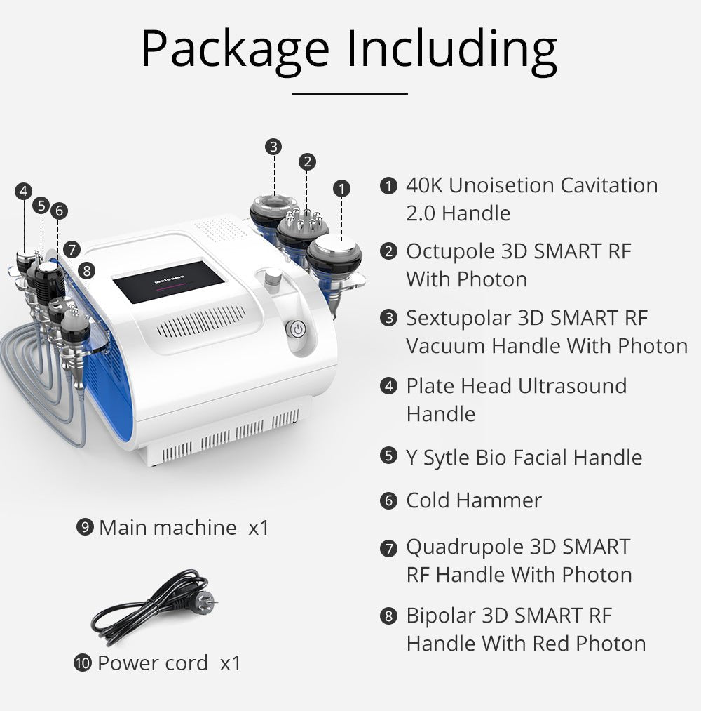 Shape Tactics 8-in-1 Cavitation RF Bio Hot and Cold Therapy System