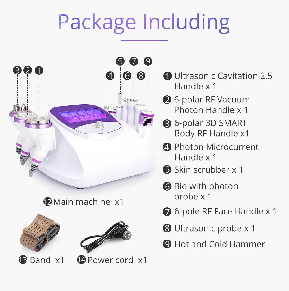 Shape Tactics 9-in-1 Smart RF 3D Cavitation System