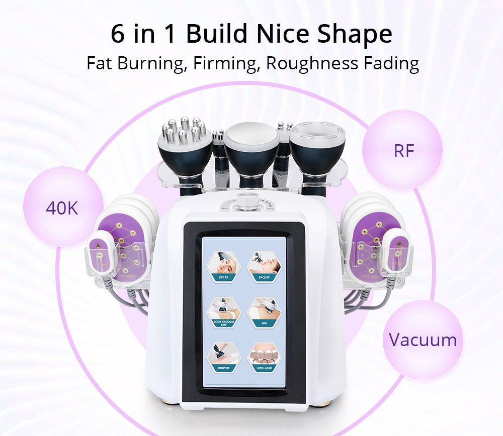 Shape Tactics 6-in-1 Cavitation RF Vacuum Lipo Laser Contouring System