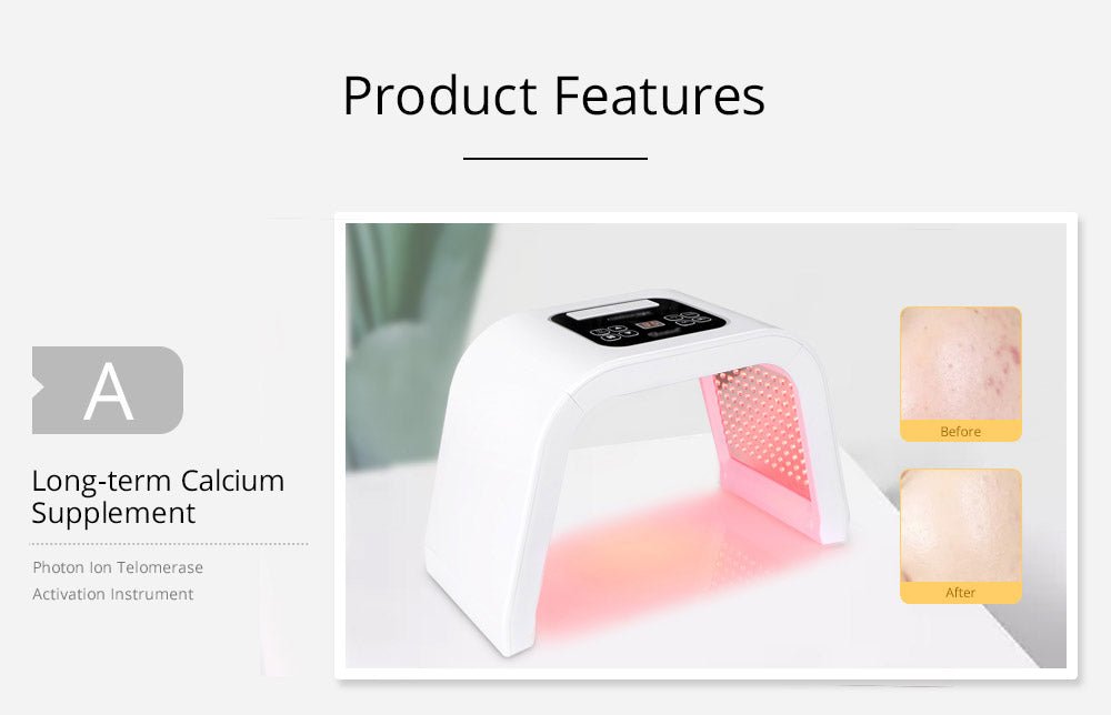 Shape Tactics PDT 7-Color LED Light Therapy Lamp for Skin Rejuvenation