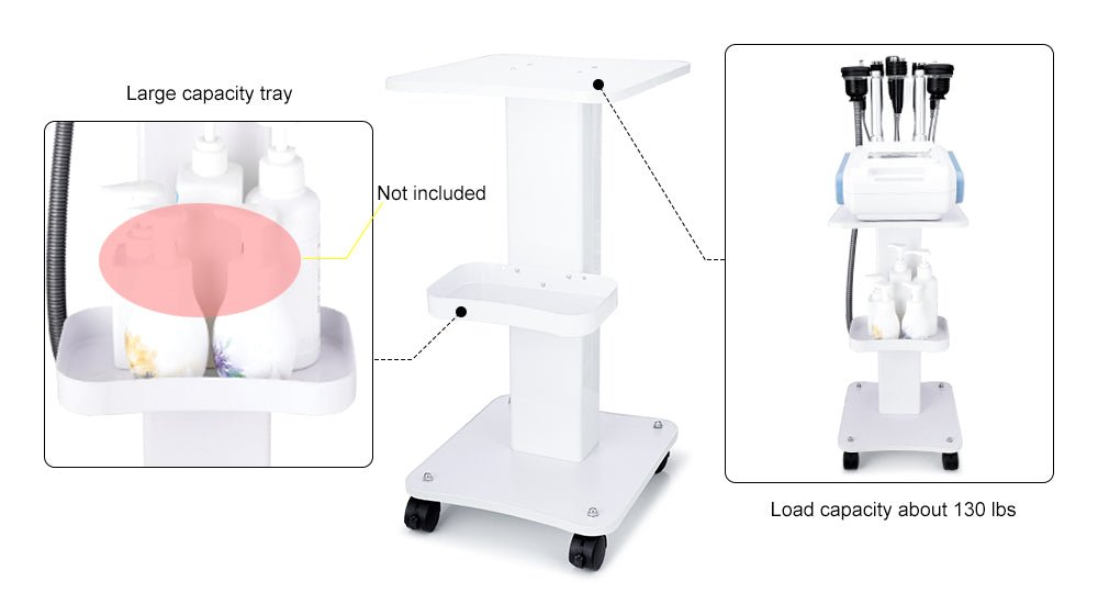 Shape Tactics Rolling Trolley Cart: Storage Equipment and Machine Organizer Stand