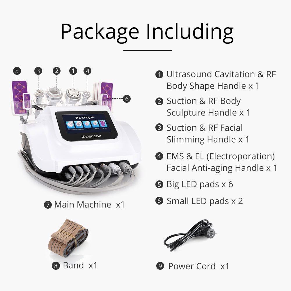 Shape Tactics S-Shape 30K Cavitation RF & 160mW Lipo Laser System