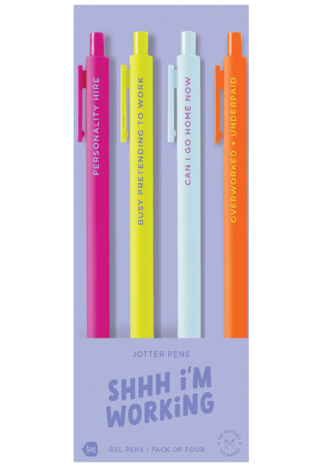 Shhh I'm Working Pen Set