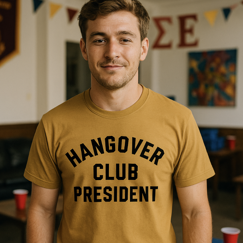 Hangover Club President T-Shirt by BOBBYK