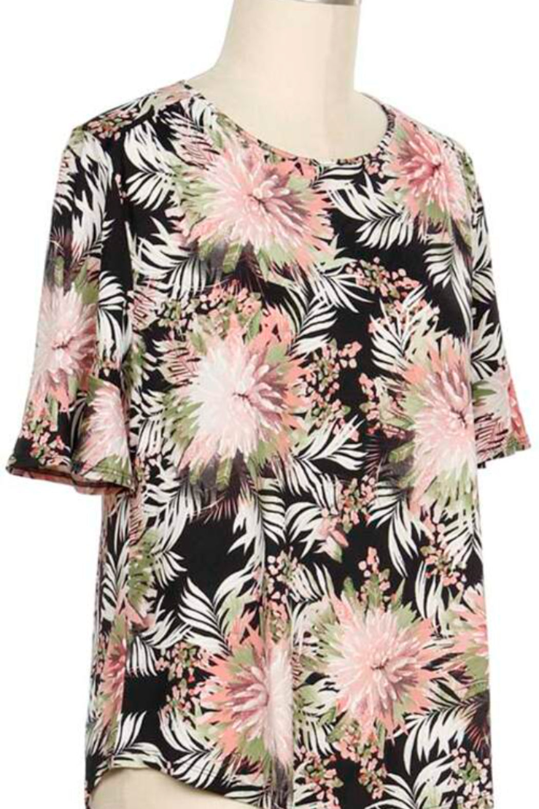 Short Sleeve Print Top