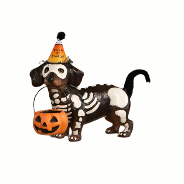 Skeleton Pup Table Piece by Bethany Lowe Designs