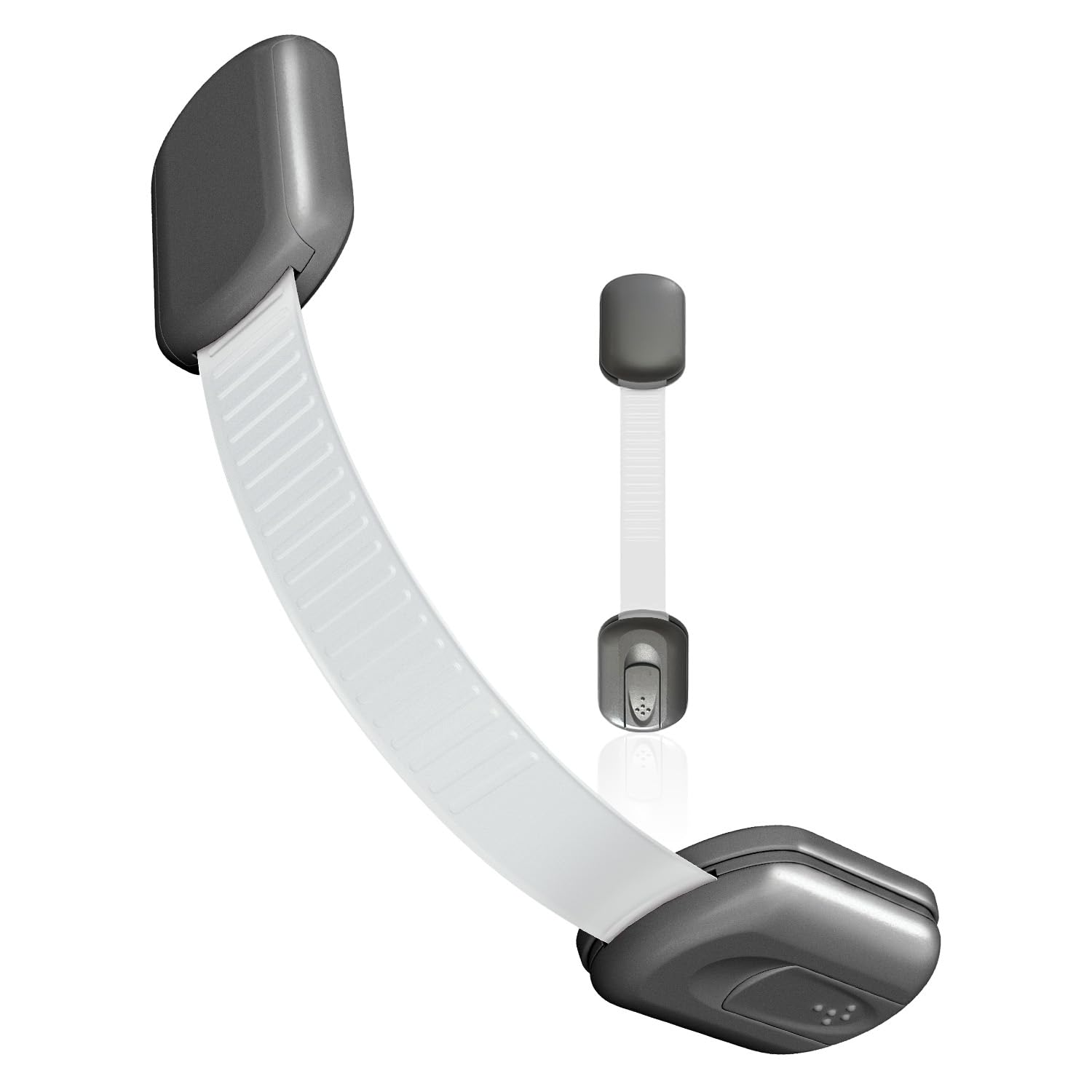 SKYLA HOMES Baby Locks (8-Pack) Child Safety Cabinet Proofing - Safe Quick and Easy 3M Adhesive Cabinet Drawer Door Latches No Screws & Magnets Multi-Purpose for Furniture Kitchen Ovens Toilet Seats