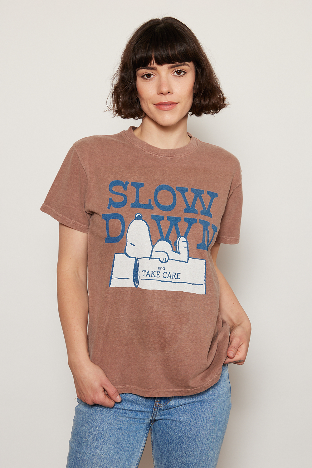 Peanuts Slow Down Tee by People of Leisure
