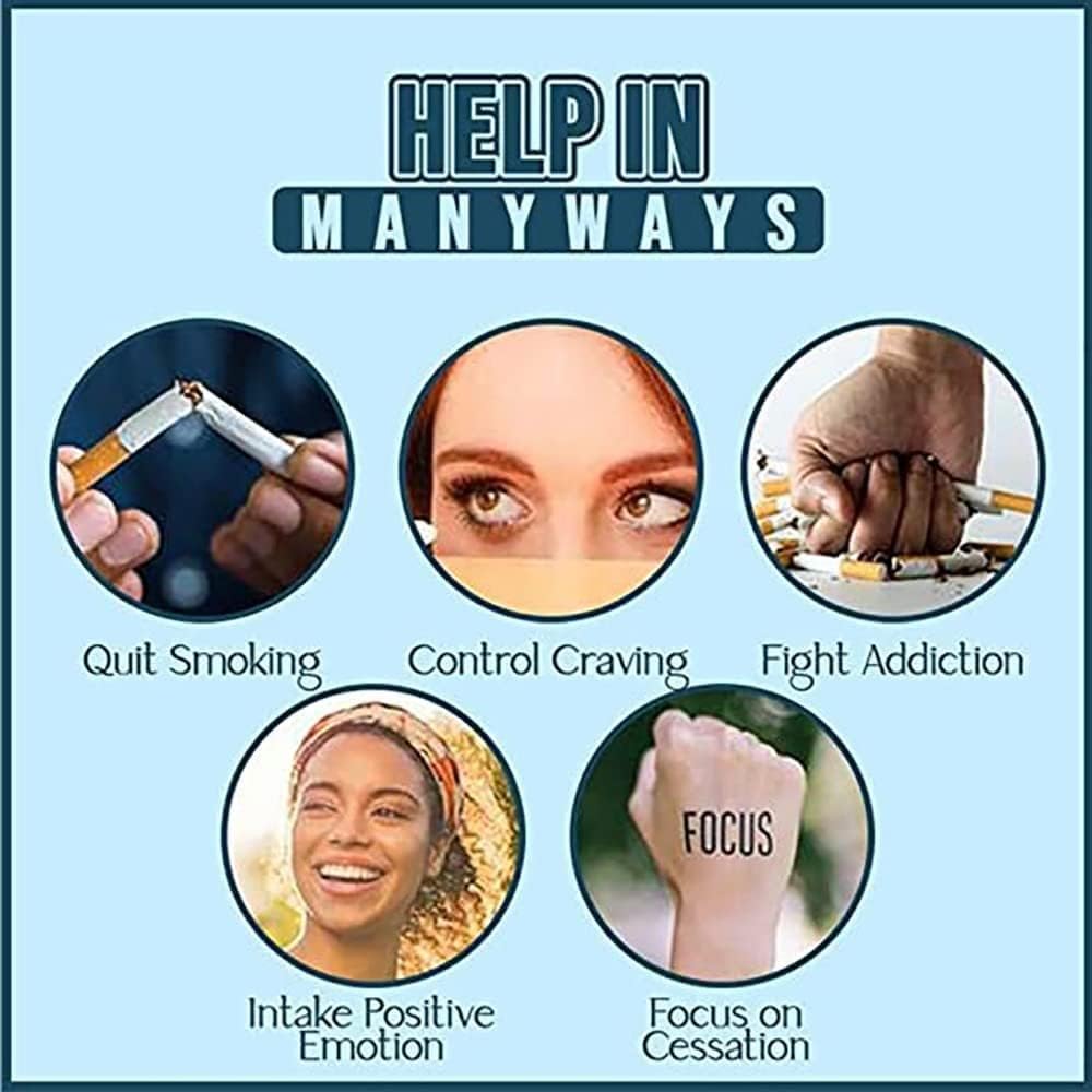 Smoking Cessation Bracelet, Smoking Cessation Bracelet for Women&men Set, Anti Smoking Bracelet, Quit Smoking Bracelet, Smoking Sensation Bracelet, Release Stress and Bring Luck Bracelet (5pcs)