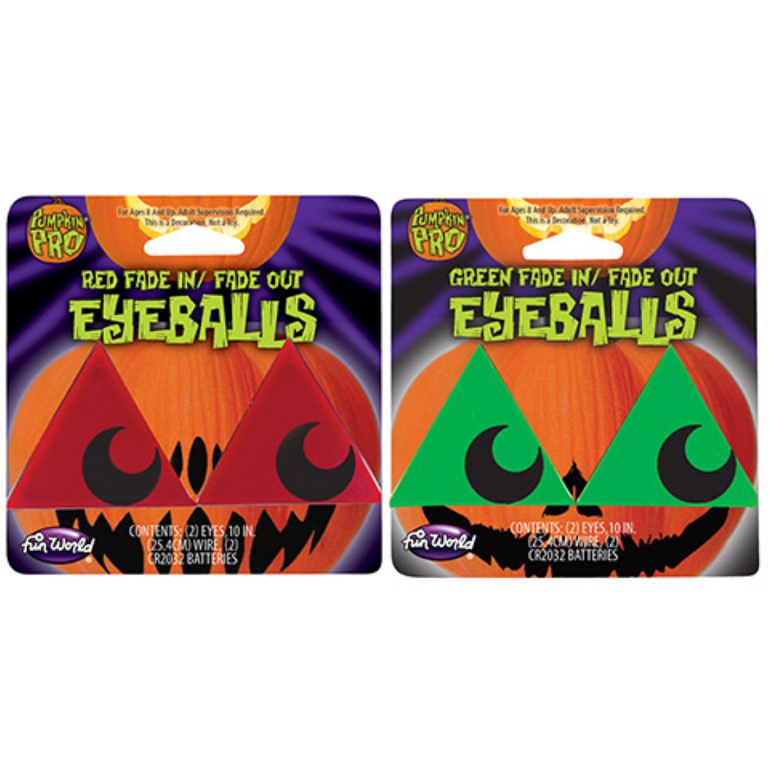 Fade in/Fade out Pumpkin Eyeballs - Green