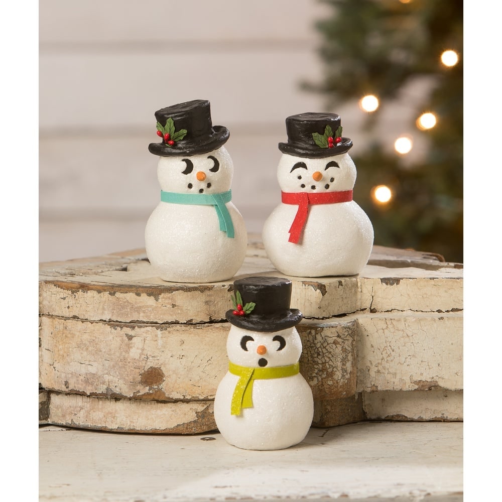 Snowman Luminary Peeking by Bethany Lowe Designs