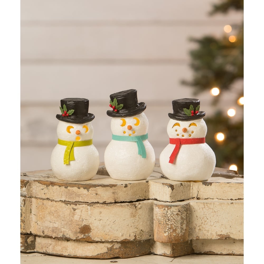 Snowman Luminary Peeking by Bethany Lowe Designs