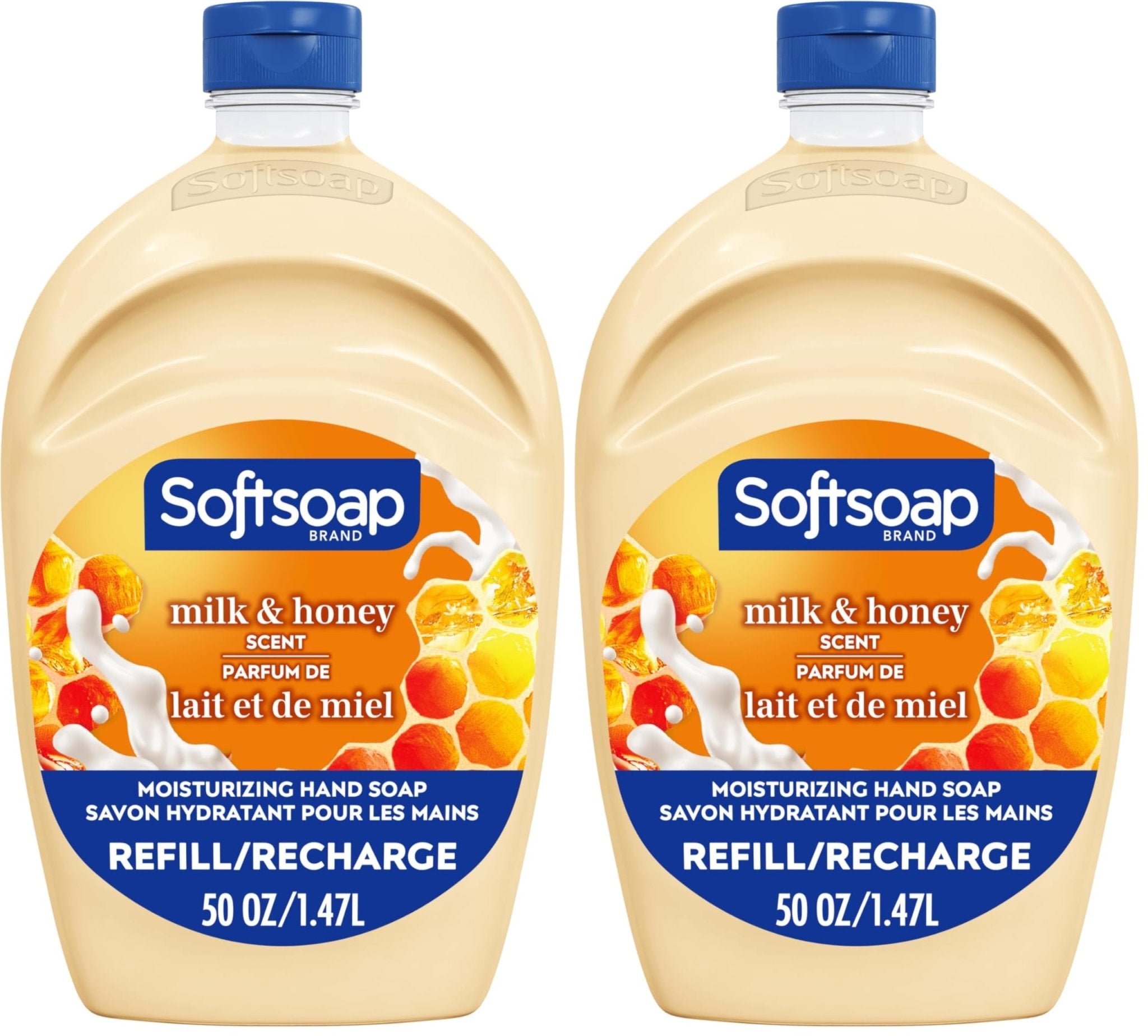 Softsoap Antibacterial Liquid Hand Soap Refill, White Tea & Berry Scented Hand Soap, 50 Ounce(Packaging May Vary)